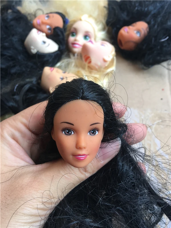 Новое поступление оригинальная коллекция кукла принцесса-Русалка Игрушка Голова Рапунцель принцесса кукла голова мальчик DIY игрушки принцесса 1/6 кукла голова - Цвет: 7
