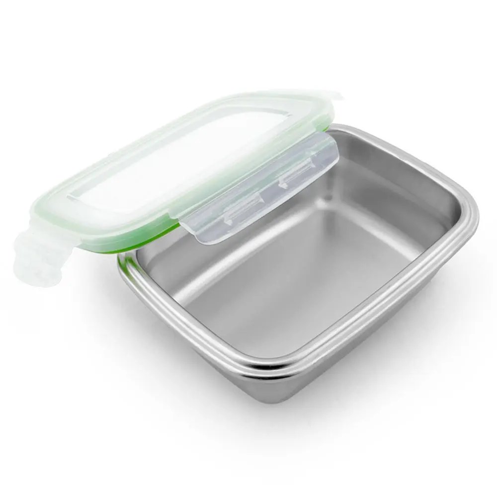 Bento Box Dinner Pail 304 Stainless Steel Lunch Box Tableware Fresh-Keeping Crisper 4 Size Sealed Office Food Container Storage