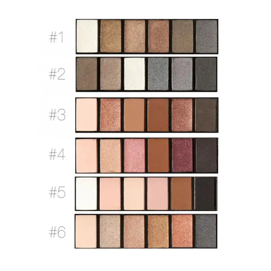 

Clearance Eyeshadow Pallete Matte 6 Colors Cosmetic Matte Eyeshadow Palette Long Lasting Smokey Eye Makeup Glitter
