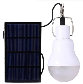

Solar Panel Powered Led Bulb Light Portable Outdoor Camping Tent Energy Lamp 15W