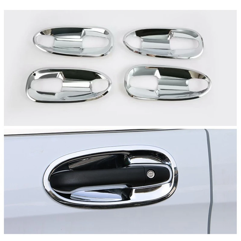 Car ABS Chrome Exterior Door Handle Bowl Cover Trim for Mercedes Benz Vito W447 2014-2018 Accessories | Автомобили и мотоциклы