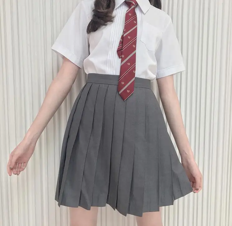 Высокое качество TR материал плиссированная юбка для женщин Kawaii Harajuku Японская Униформа Высокая талия школьная девушка милые юбки шикарный стиль JKc1020