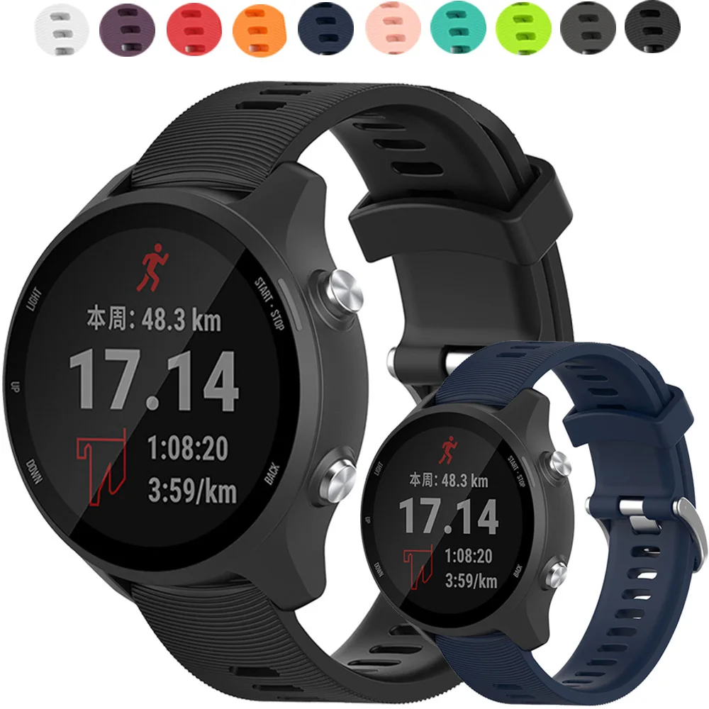 Для Garmin Forerunner 245& 245M музыкальный силиконовый сменный ремешок для наручных часов ремешок для часов браслет Forerunner 645 Vivoactive 3 Music