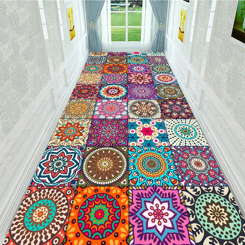 3D Nordic Stair Carpet European Hallway Carpets Hotel Long Runners Rug Home Entrance/Corridor/Aisle Party Floor Rugs | Дом и сад