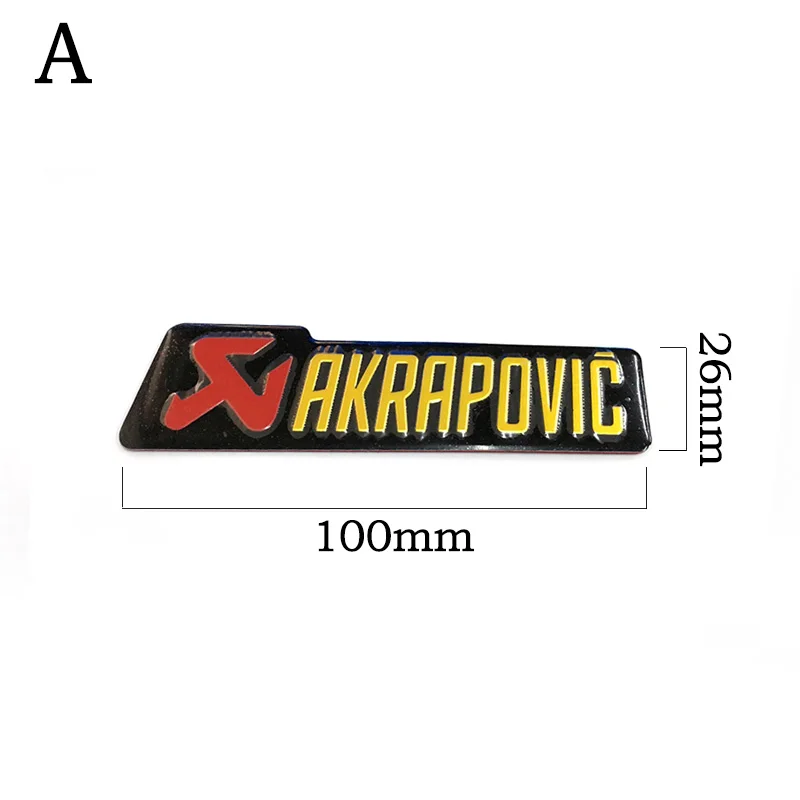 3D Aluminum Heat-resistant Motorcycle Exhaust Pipe Decal Sticker For Scorpio Two brothers Scorpio Arrow Leovince moto Sticker