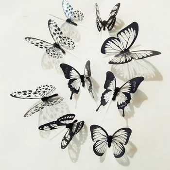 

DIY Butterflies Fridge Magnets Home Decor Decorative Animal Refrigerator Stickers Room Decoration