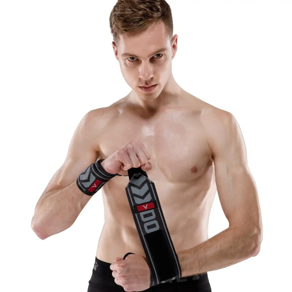 

Veidoorn 2PCS Sports Professional Wristband Adjustable Wrist Protection Support Brace Fitness Gym weightlifting Power lifting