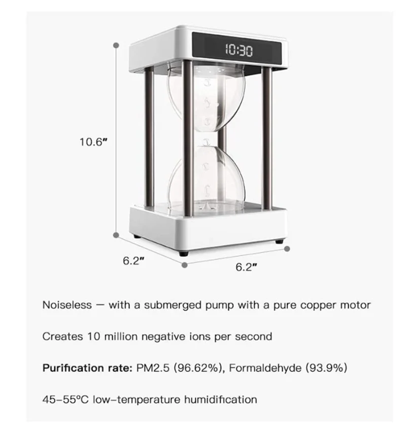 Anti Gravity Levitating Water Drops Time Hourglass Fountain Lamp Hydra Educational Equipment Aliexpress 