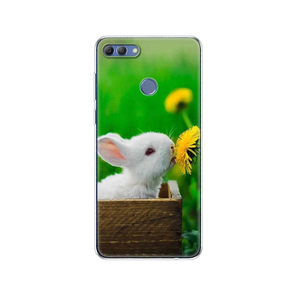 Силиконовый чехол для телефона Huawei p smart 2018 Enjoy 7S чехлы Psmart задняя крышка полностью