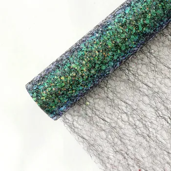 

Flower Bouquet Packaging Mesh with Sequins Gift Present Wrapping Gauze Florist Floral Supplies 10yards 18.9inch Wide
