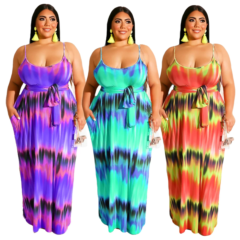 plus size spaghetti strap maxi dress