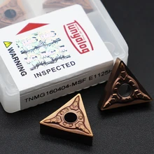 

10PCS TNMG160404 MSF E1125H For Stainless Steel TNMG 160404 CNC Hard Metal External Turning Tools Carbide Inserts lathe