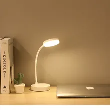 Lampe LED Portable pour la Protection des yeux, accessoire de bureau, d'apprentissage et de chevet, avec base ronde et pliable, 2022