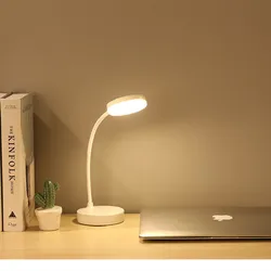 Lampe LED Portable pour la Protection des yeux, accessoire de bureau, d'apprentissage et de chevet, avec base ronde et pliable, 2022 