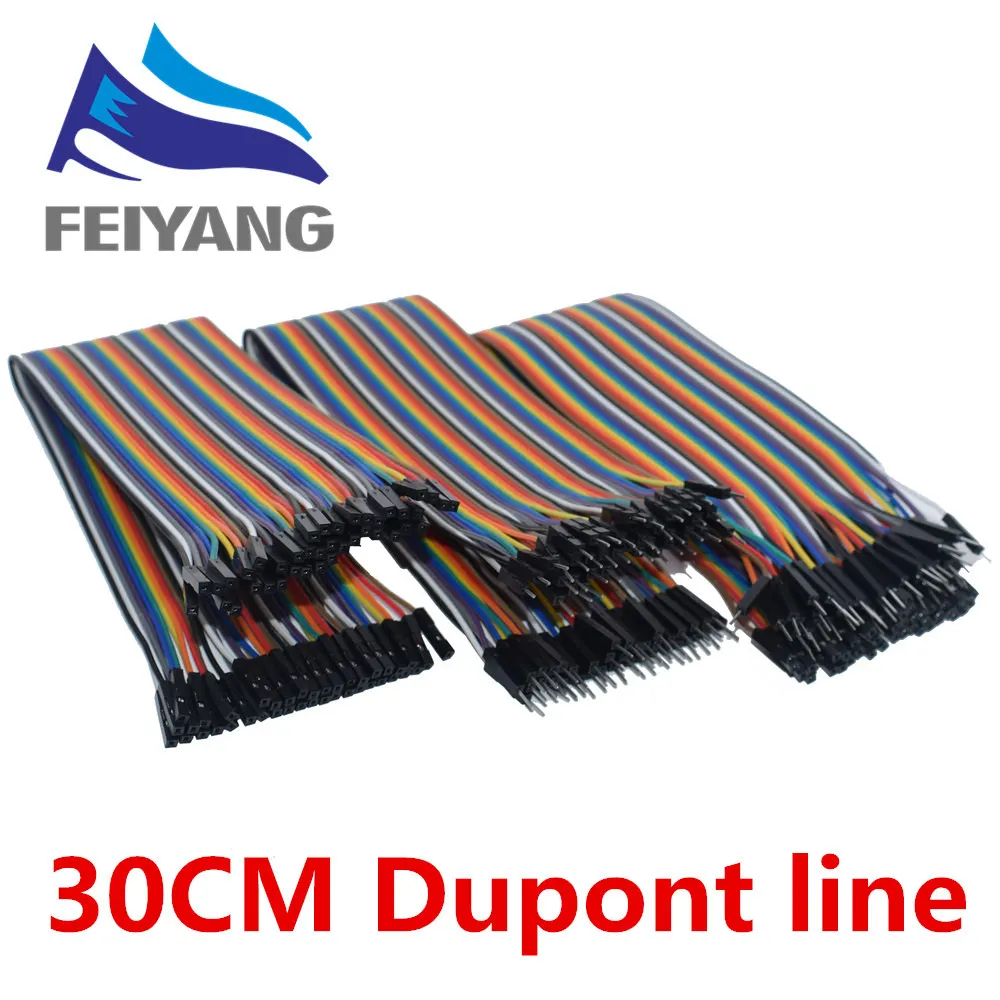 Dupont Line 30 см разъем штырь-штырь гнездо-штырь гнездо-гнездо перемычка кабель для