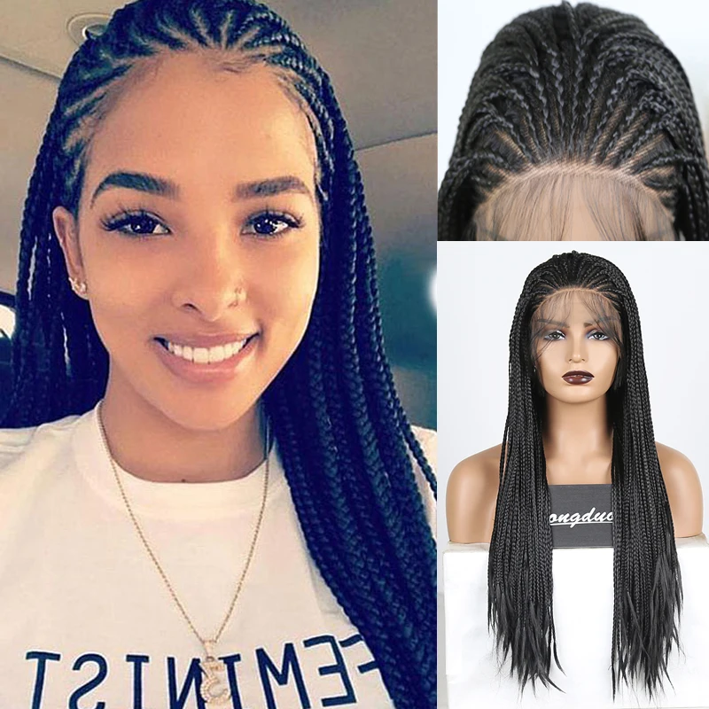 braid front lace wig