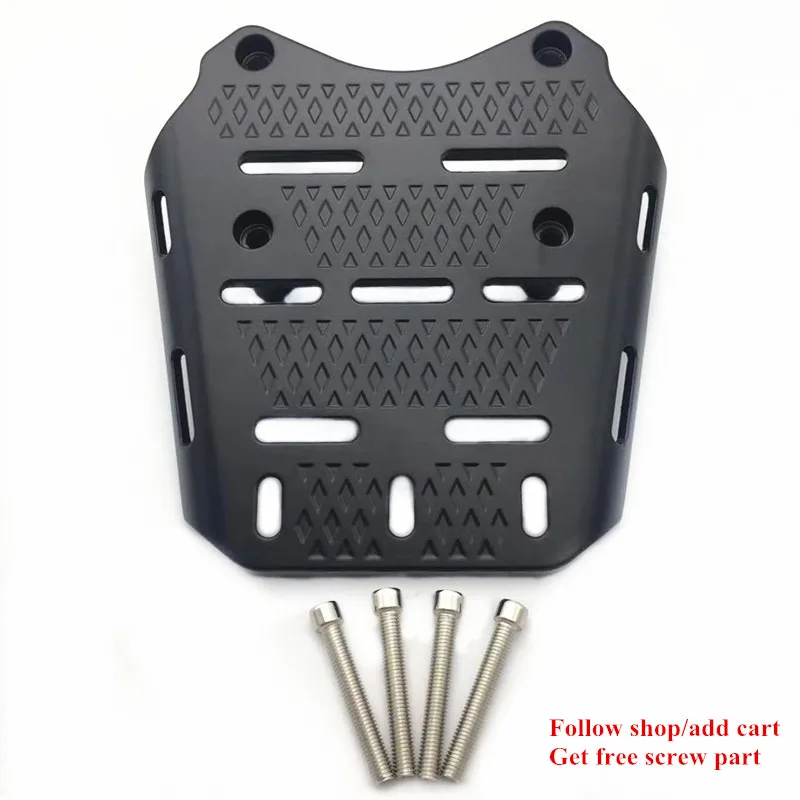 black in stock Модифицированный мотоцикл алюминиевый PCX задний кронштейн pcx 125 150 задний стеллаж для выставки товаров компьютерной приставки к телевизору Перевозчик Кронштейн для HONDA PCX 125 150 - Цвет: black in stock