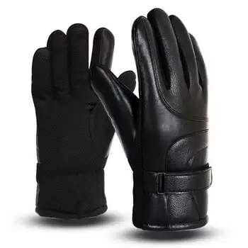 

Glove Man Winter Warm Outdoor Furring Thickening Full-leather Daqi Waterproof Touch Screen