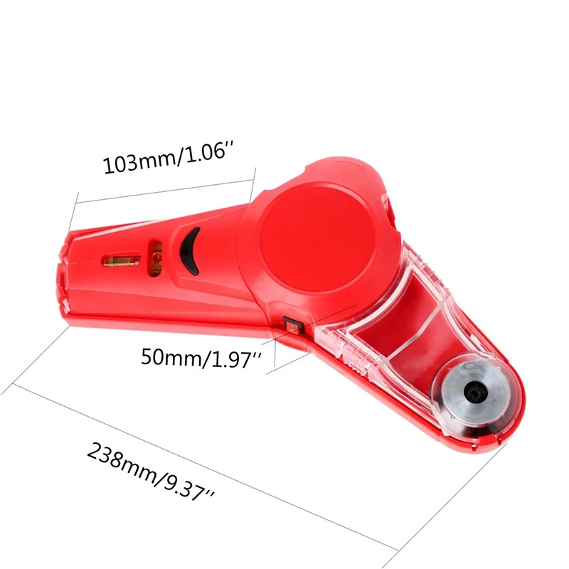 Drill Guide Collector 2 In 1 Laser Leve Horizontal Line Laser Locator With Measuring Range Vertical Tape Measuring Tools