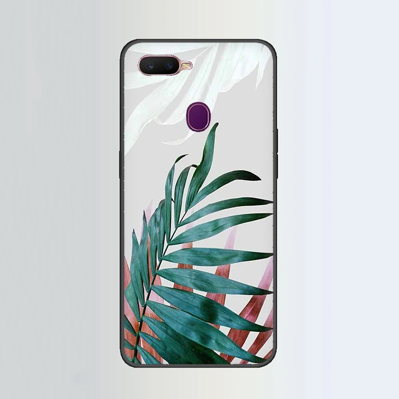 Тропические растения и листья силиконовый чехол для телефона для OPPO R17 R15 F11 F9 Pro R11s A77 R11 R9s F9 F7 A73 A83 A59 A39 A5 - Цвет: B11