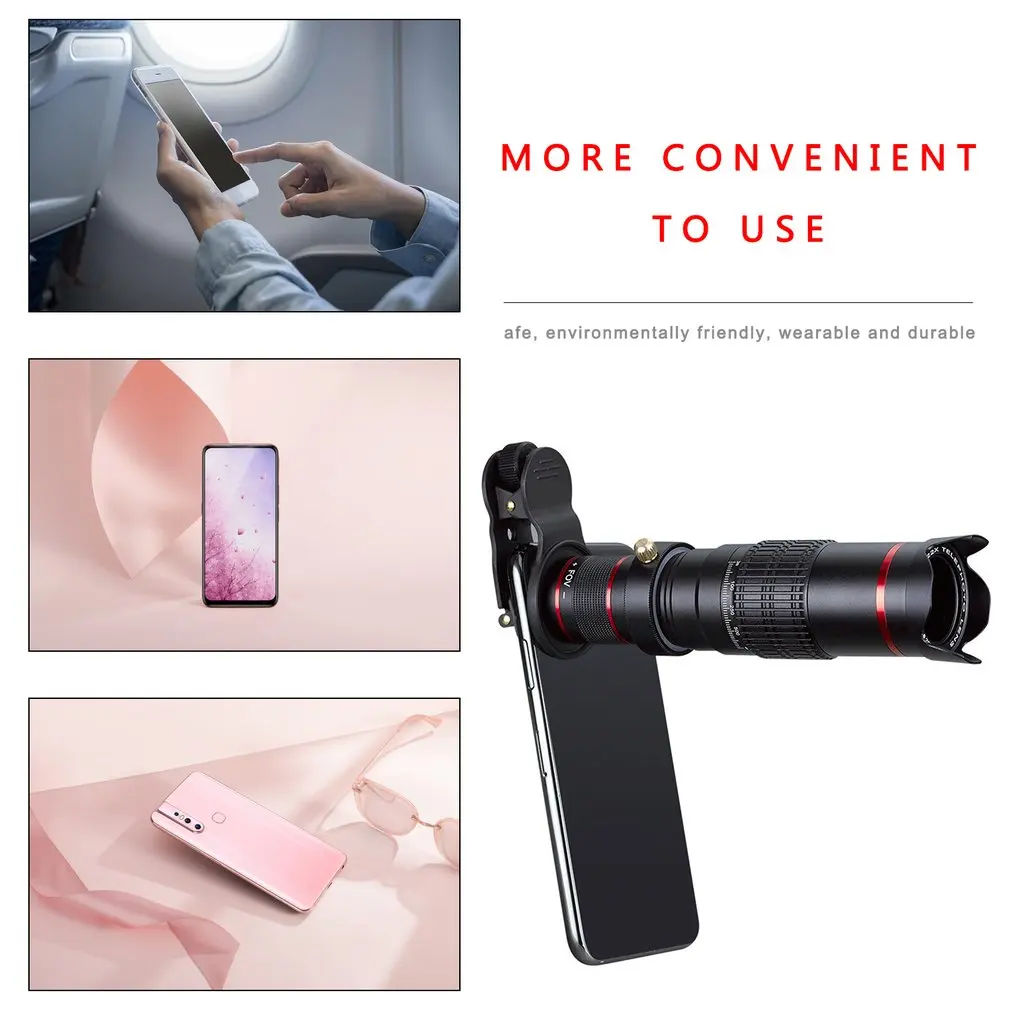 4K HD 22X Optical Zoom Camera Lens Telephoto Lens Mobile Telescope Phone for Smartphone Cellphone lente para celular