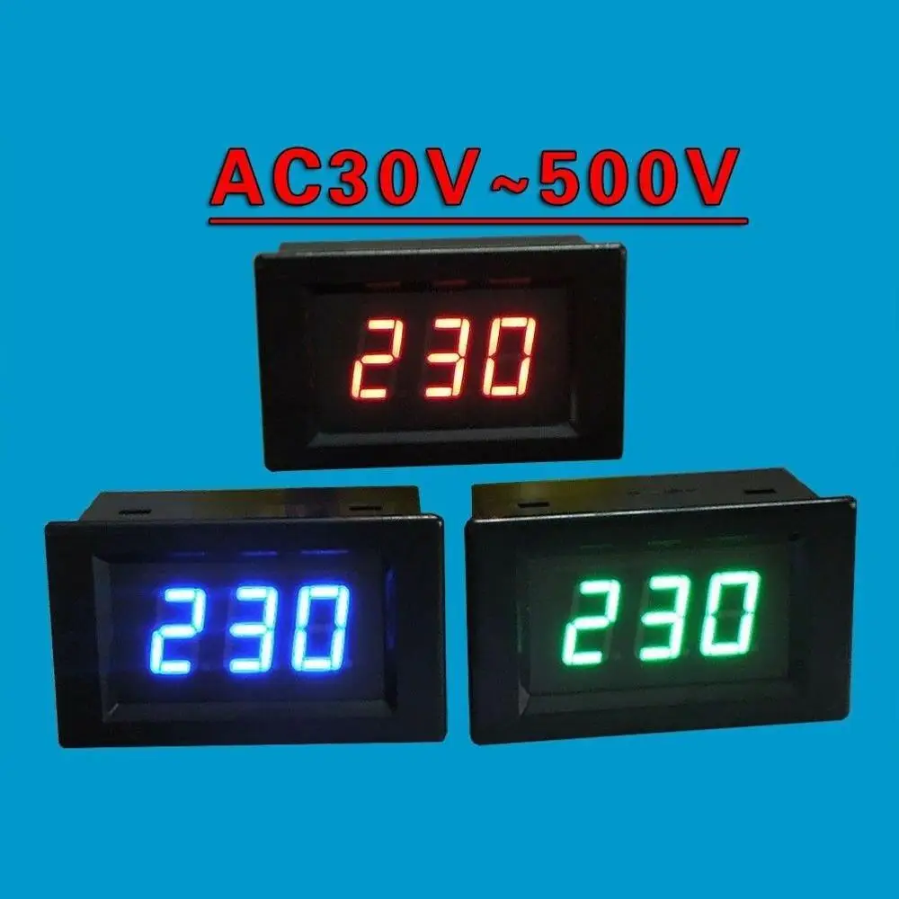 Dykb измеритель переменного тока 30 V-500 V светодиодный цифровой вольтметр тестер монитора Дисплей измеритель напряжения вольтметра 110v 120V 220v