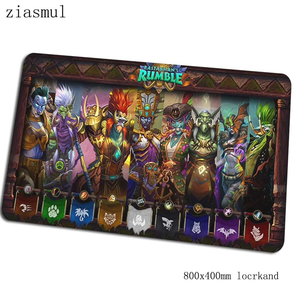 Hearthstone коврик для мыши 80x40 см игровой коврик для мыши с изображением в стиле аниме на день рождения офисный ноутбук с алюминиевым корпусом стол коврик настоящий padmouse игры pc gamer коврики - Цвет: Size 800x400x2mm