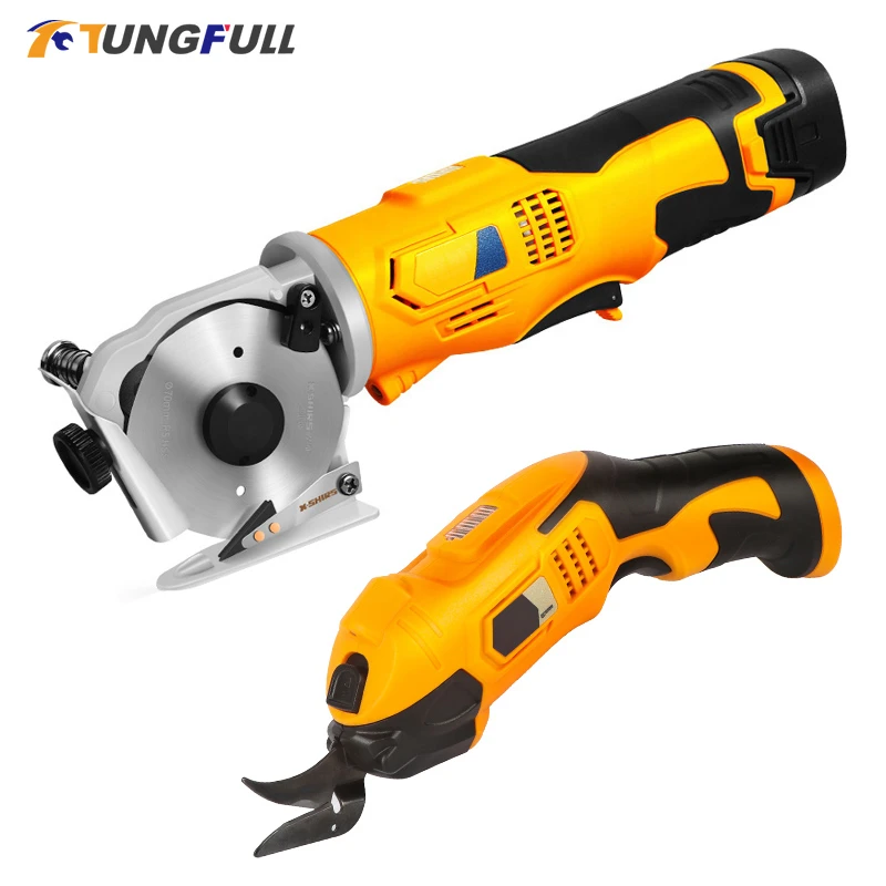 16.8V/3.6V Multifunction Cordless Electric Scissors for Fabric High Efficiency Cloth Sewing