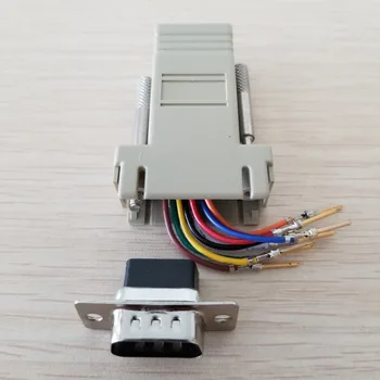 

RJ45 Female to DB9 Male RS232 COM Port Modular Extender for PC DIY
