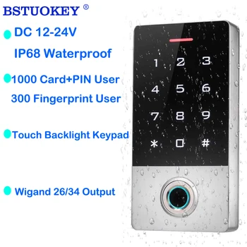 독립형 도어록 IP68 방수 지문 액세스 제어 지문 RFID 카드 리더 도어 엔트리 키패드 10000 사용자