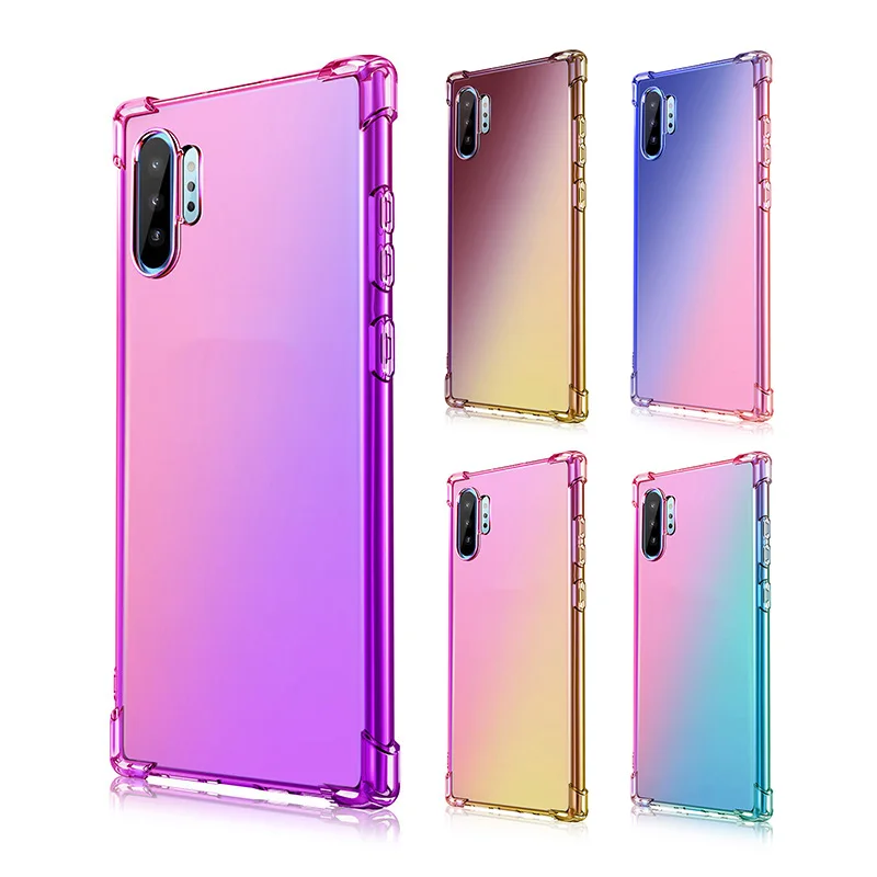 Подходит для Samsung Note 10pro чехол мобильного телефона Note10 градиентный цвет четыре
