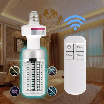 

40W UV Germicidal Lamp E27 Led UV-C Light Bulb with Remote Control 99% Antibacterial Rate Indoor Sterilization Safety Light