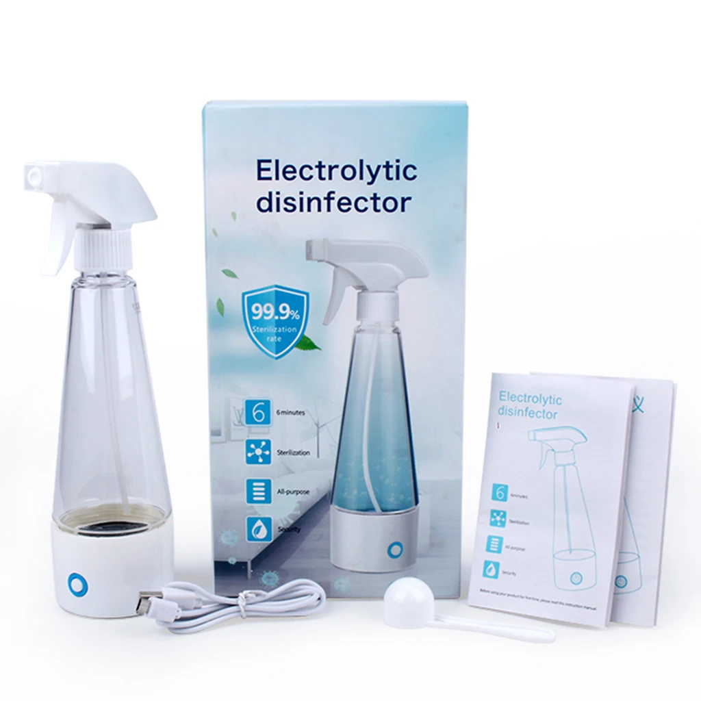 300ml Portable Disinfectant Maker Machine Spray Bottle Hypochlorous Acid Disinfection Water Manufacturing Generator 300ml Portable Disinfectant Maker Machine Spray Bottle Hypochlorous Acid Disinfection Water Manufacturing Generator