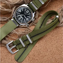 Nylon Seatbelt Watch Band  20mm 22mm High Quality Nato Strap James Bond Military Wristband for Watch Replacement