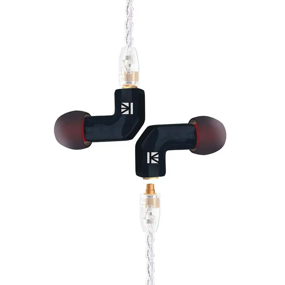 KBEAR F1 сбалансированные наушники для наушников с HIFI спортивной технологией с 3,5 мм MMCX наушники