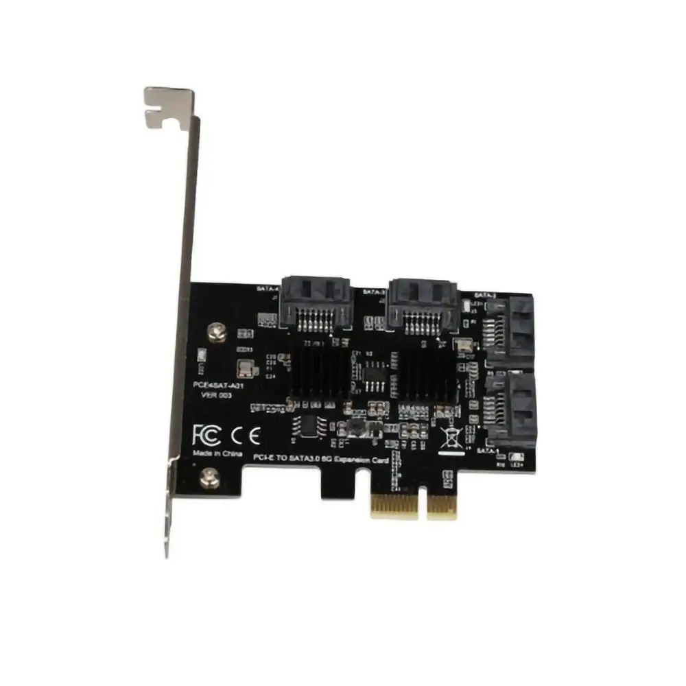 Настольный PCI-E до 4 портов SATA 3,0 карта расширения жесткого диска с Diver CD контроллер-концентратор адаптер мультипликатора