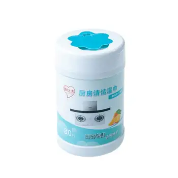 

80PC Disposable degreasing wet absorbent paper towel cleaning wipe Kitchen Disposable Kitchen Cleaning Wipes