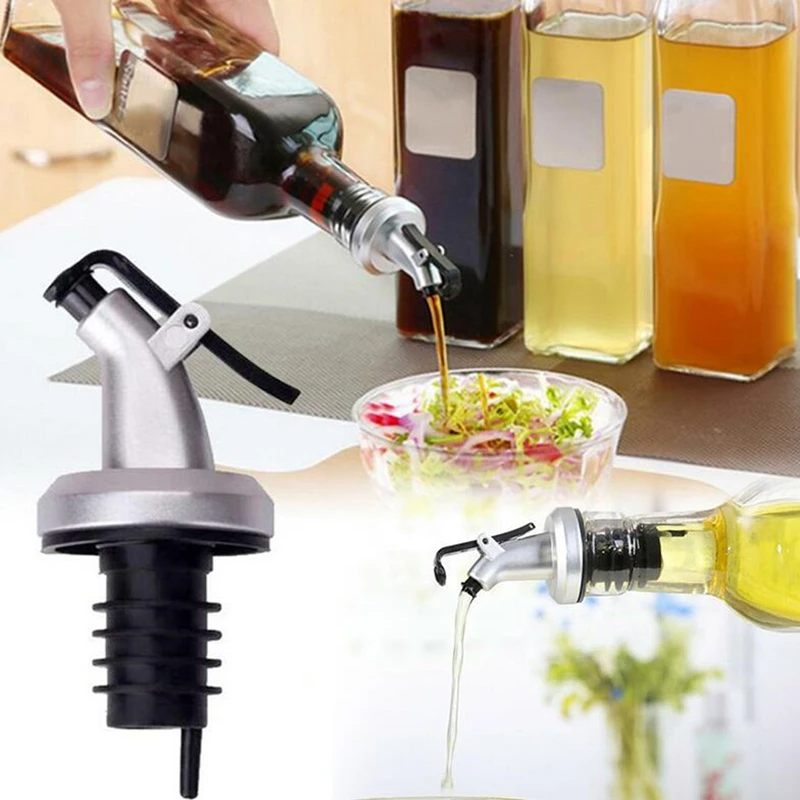 FEIGOLO вино оливковое масло Pourer Диспенсер со стеклянным носиком бутылка Pourer металл+ PC крышка Носик Пробка рот диспенсер бармен FNS45