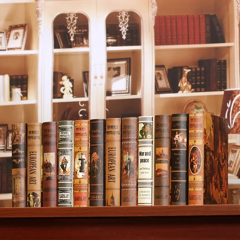 Винтажная декоративная Книга в Европейском стиле украшение для дома реквизит