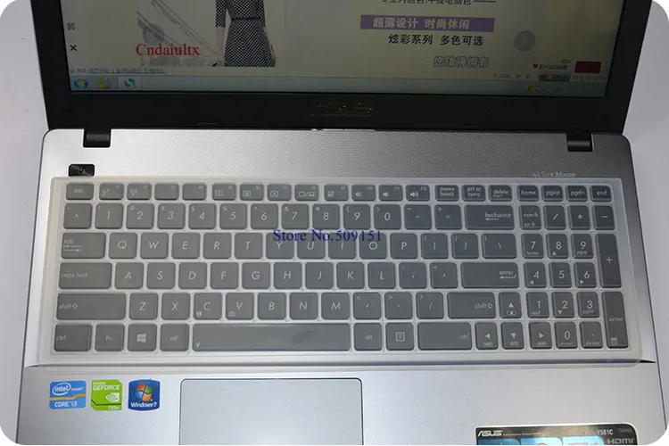 Clear 15.6 inch Laptop Keyboard Cover Protective Skin For ASUS VivoBook D541NA D540S D540YA k56C K56CB K56CM A550C VX501 FX550 G551VW - Цвет: Clear
