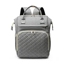 Bolsa de maternidad de gran capacidad para el cuidado del bebé, mochila de viaje multifuncional plegable, bolso de pañales Multicolor, 38x29x16CM