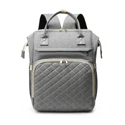 Sac à dos de voyage pliable multifonctionnel pour maman, sac à couches multicolore de grande capacité pour les soins de bébé, 38x29x16CM 