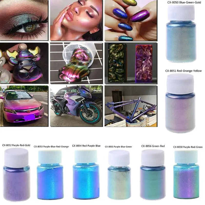Mirror Resin Pearlescent Epoxy Resin Pigment Discolor Powder N58F
