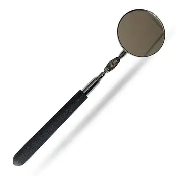 

2" Round Inspection Mirror Extension Car Angle Telescopic Car Cushion Grip Handle Lens Manual Tool Accessories espejo telescopio