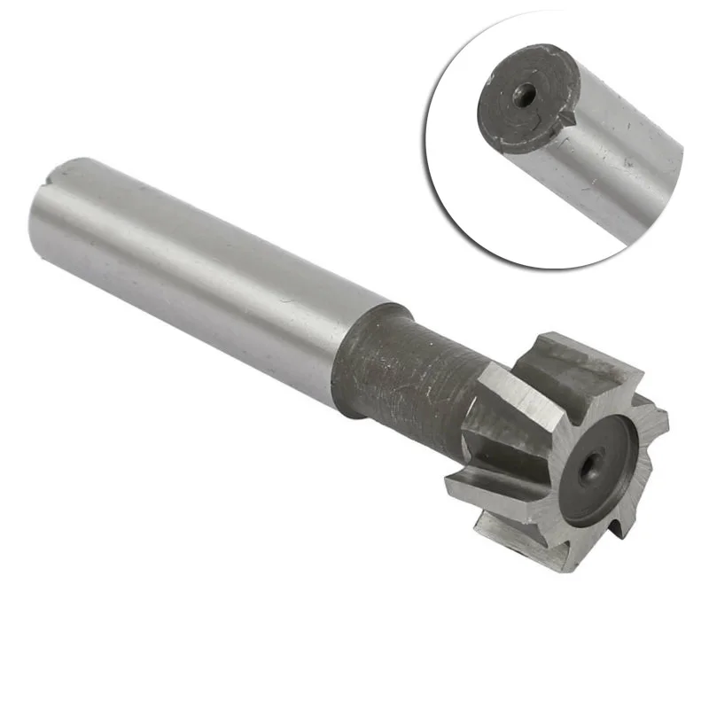 12-20mm Cutting Dia 2-10mm Depth 6 Flute HSS T-Slot cutter shank End mill cutter