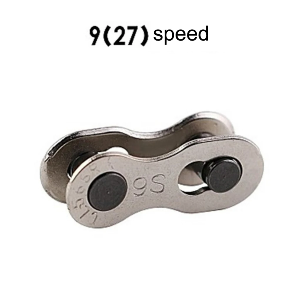 9 speed 10 пар в комплекте; велосипедной Цепи Ссылка Серебряный отсутствует соединители ссылка Cadena Bicicleta для 6/7/8/9/10 Скорость цепи Repuestos Bicicleta - Цвет: 9 speed