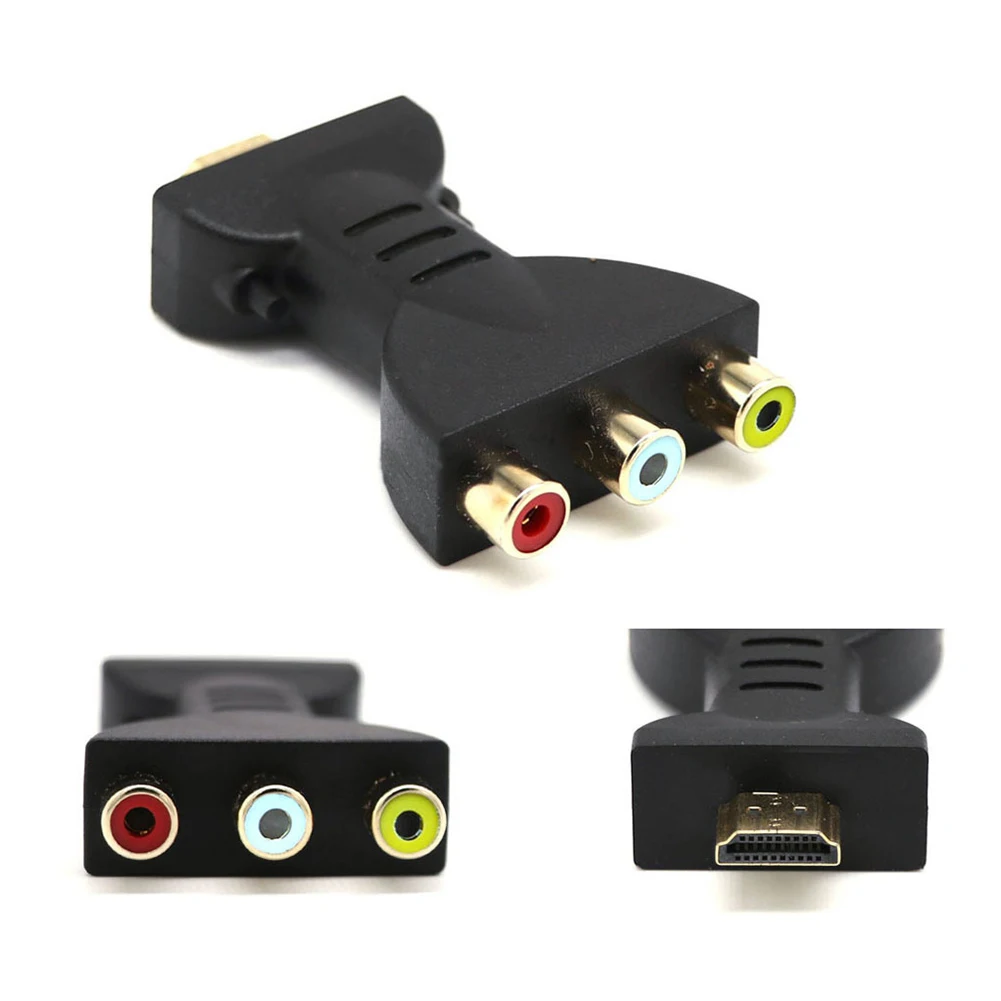 Высококачественный HDMI штекер на 3 RGB RCA видео аудио адаптер AV компонентный