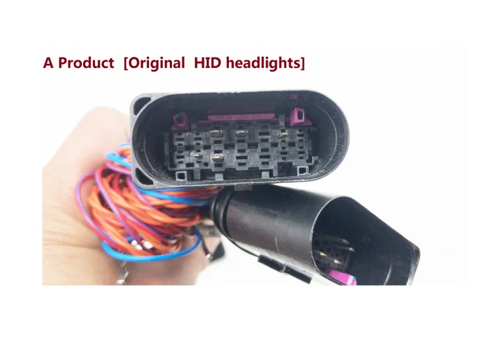 HID светодиодный адаптер для фар с соединительным проводом и матрицей Audi