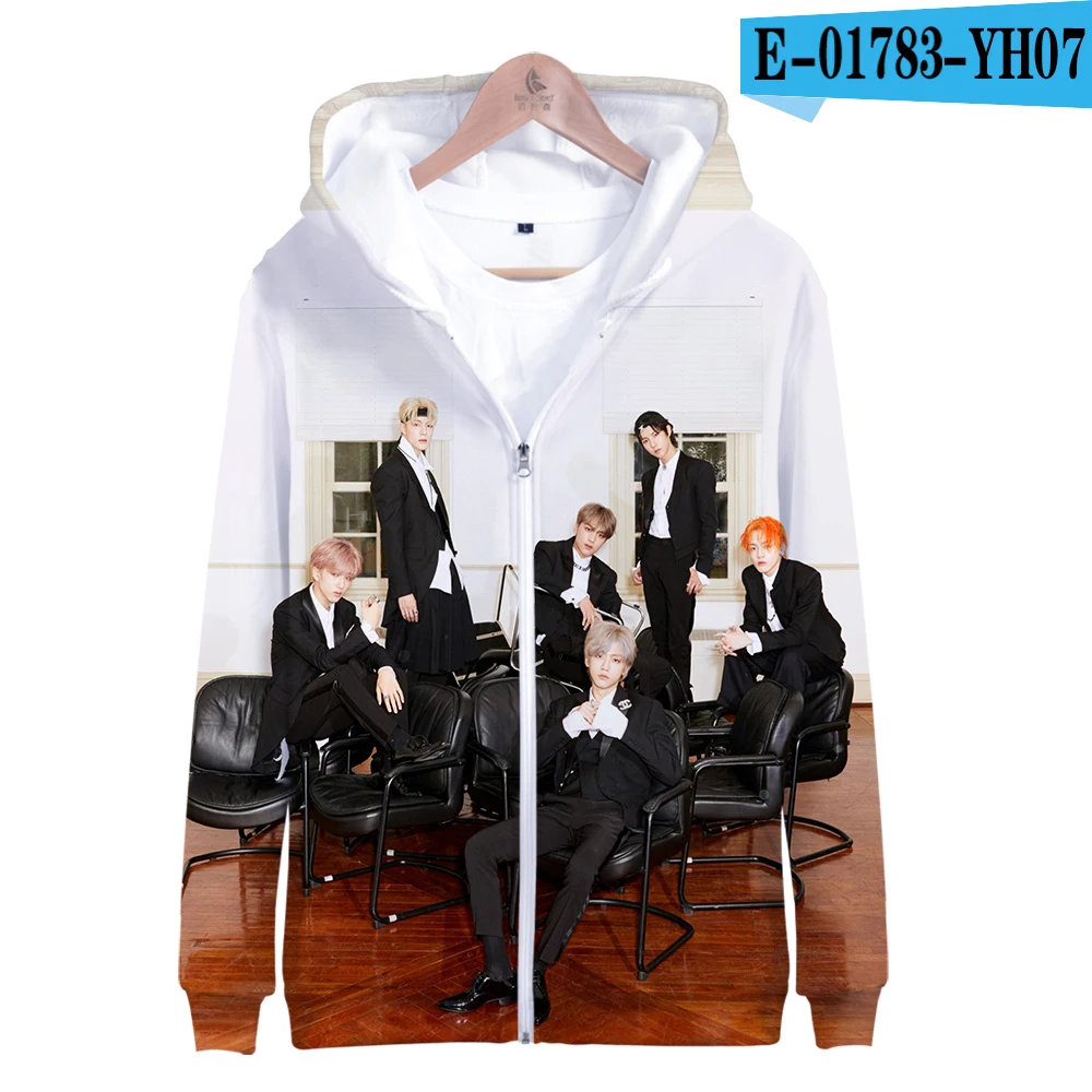 Ф. Т KPOP NCT DREAM альбом мы бум 3d печать свитшот на молнии с капюшоном для мужчин/женщин хип хоп повседневная одежда на молнии - Цвет: YH07