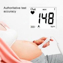 

Cofoe Doppler Fetal Heart Rate Monitor Home Pregnancy baby Monitor Fetal Sound Ultrasound Detector LCD Display for Health Care